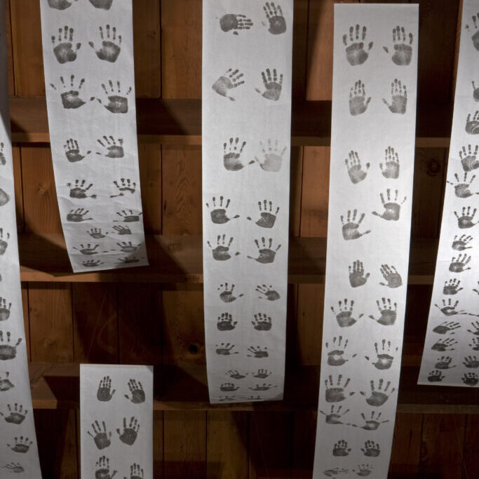 children's handprints